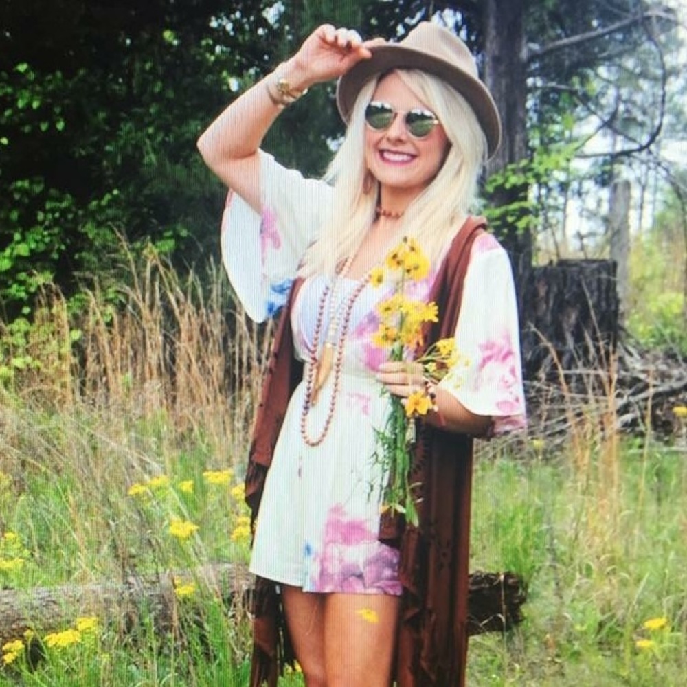 Floral Boho Boutique Romper